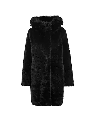MARC CAIN | Manteau en fausse fourrure | schwarz